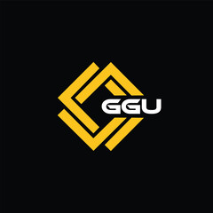 GGU letter design for logo and icon.GGU typography for technology, business and real estate brand.GGU monogram logo.