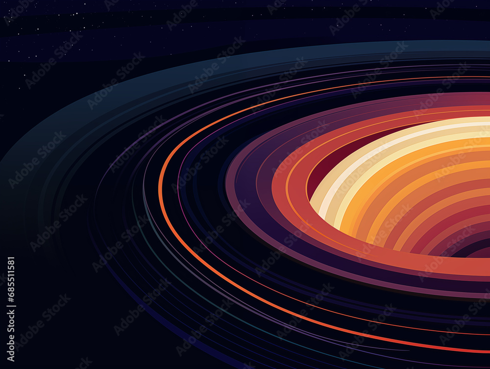 Canvas Prints creative illustration of universe planet,created with generative ai tecnology.