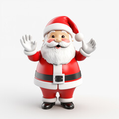 Obraz premium Santa Claus isolated background,created with Generative AI tecnology.