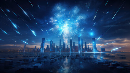 Midnight New Year Celebration