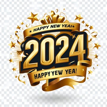 New year 2024 vactor image free download 