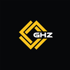 GHZ letter design for logo and icon.GHZ typography for technology, business and real estate brand.GHZ monogram logo.