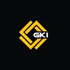 GKI letter design for logo and icon.GKI typography for technology, business and real estate brand.GKI monogram logo.