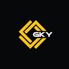 GKY letter design for logo and icon.GKY typography for technology, business and real estate brand.GKY monogram logo.