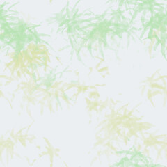 seamless hand-drawn background with leaves