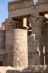 Ancient hieroglyphs found in Kom Ombo temple, Aswan