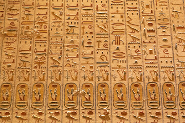 Egyptian Hieroglyphics found at the Tomb of Ramses IV