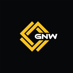 GNW letter design for logo and icon.GNW typography for technology, business and real estate brand.GNW monogram logo.