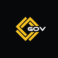 GOV letter design for logo and icon.GOV typography for technology, business and real estate brand.GOV monogram logo.