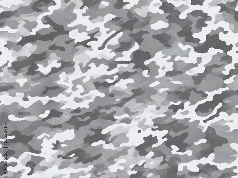 Canvas Prints Snowy Winter Mountain Camouflage (White Gray bright) pattern for use in the army for camouflage in war or hunting. Including high mountain explorers, travelers and hikers. Inspired by Snow Mount