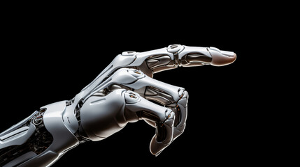 Cyborg hand with hud