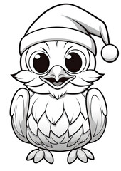 Owl colouring page, Colouring Book Page for Kids 