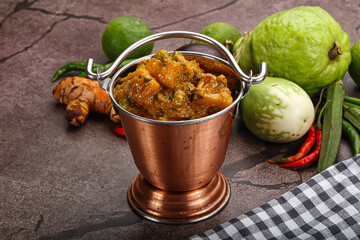 Indian traditional cuisine Aloo mutter