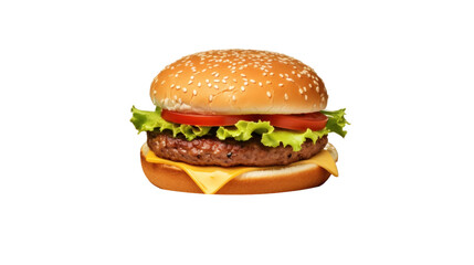 hamburger on a transparent background