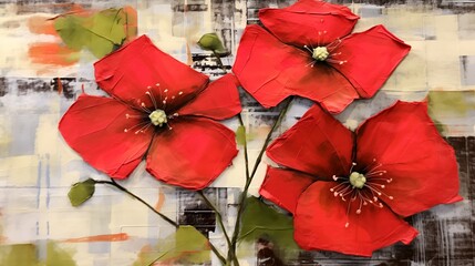 red poppies - 685534755