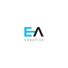 letter E A logo,letter ,letter AE,EA logo design 
Modern and strong letter E A initials logo design, t-shirt design.