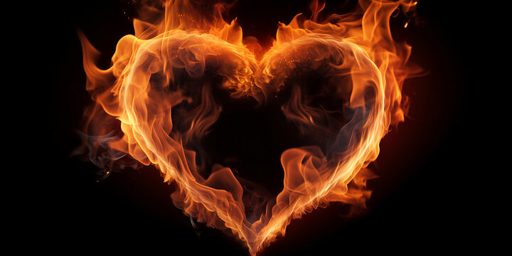  Love's Fire Illuminated in a Captivating Image .
Eternal Flames of Love, A Visual Symphony of Burning Passion .