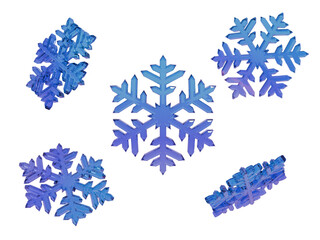 3d snowflake winter