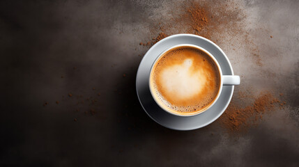 cup of coffee on the table