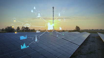 Network of ecological energy distribution through photovoltaic solar systems