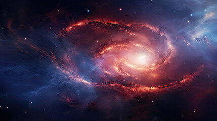 the spiral galaxy in space. nebula and galaxy