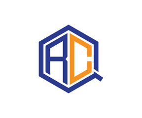 QRC logo design vector template 3