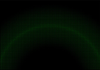 The black background has a curved dark and light gradient green graphic pattern. Can be used to design media
