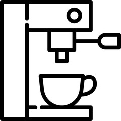 Croissant icon. Outline design. For presentation, graphic design, mobile application.