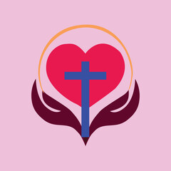 Obraz premium free vector Christ bible stock vector design.