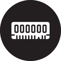 random access memory glyph icon
