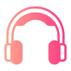 headphones gradient icon