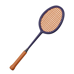 Badminton Racket 3d Icon Illustration