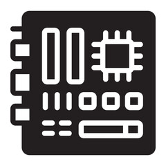 motherboard glyph icon