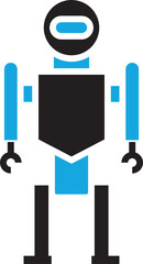 Robot Glyph Icon
