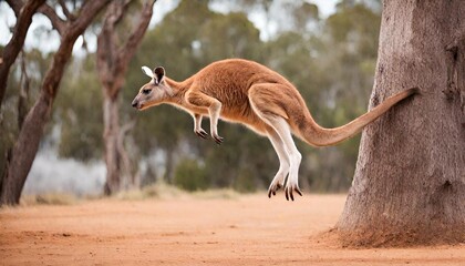 kangaroo jumping