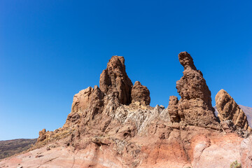 Spectacular landscape. Roques de Garcia at Teide National Park in Tenerife. Canary Islands, Spain