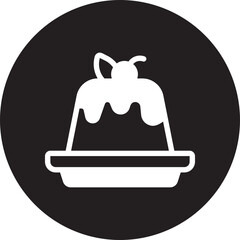 panna cotta glyph icon