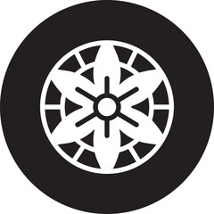 Fototapeta premium pizzelle glyph icon