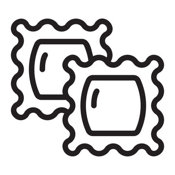 recommend clip art: ravioli line icon