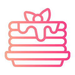 pancakes gradient icon