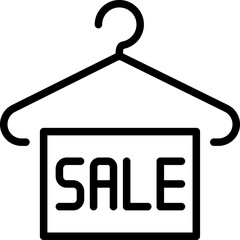 Label icon. Outline design. For presentation, graphic design, mobile application.