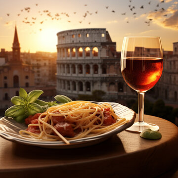 tipico piatto di cibo italiano