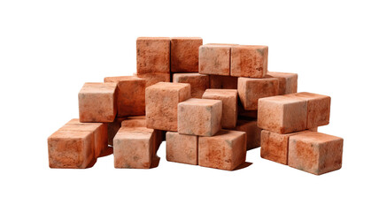 Obraz premium Bricks isolated on transparent or white background