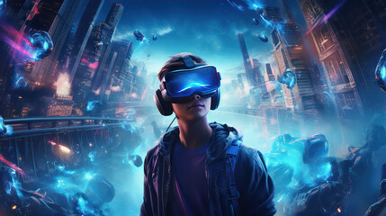 Virtual Reality VR 3D Technology [300DPI]