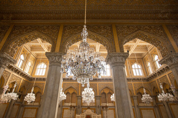 Durbar Hall, Khilwat Mubarak, Chowmahalla Palace, Chowmahallat Palace, Nizam Palace, Hyderabad, Andhra Pradesh, Telangana, India