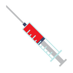 Syringe icon vector. Injection illustration sign. Analyzes symbol. Vaccine logo.