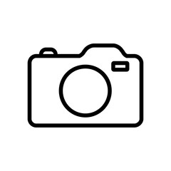 Camera icon vector. Photo illustration sign. Photo studio symbol or logo.