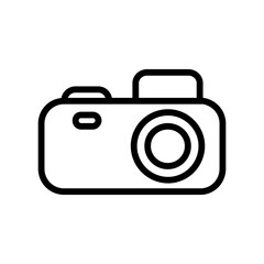 Camera icon vector. Photo illustration sign. Photo studio symbol or logo.