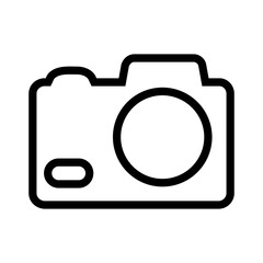 Camera icon vector. Photo illustration sign. Photo studio symbol or logo.