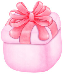 Festive Watercolor Valentine's day Illustration